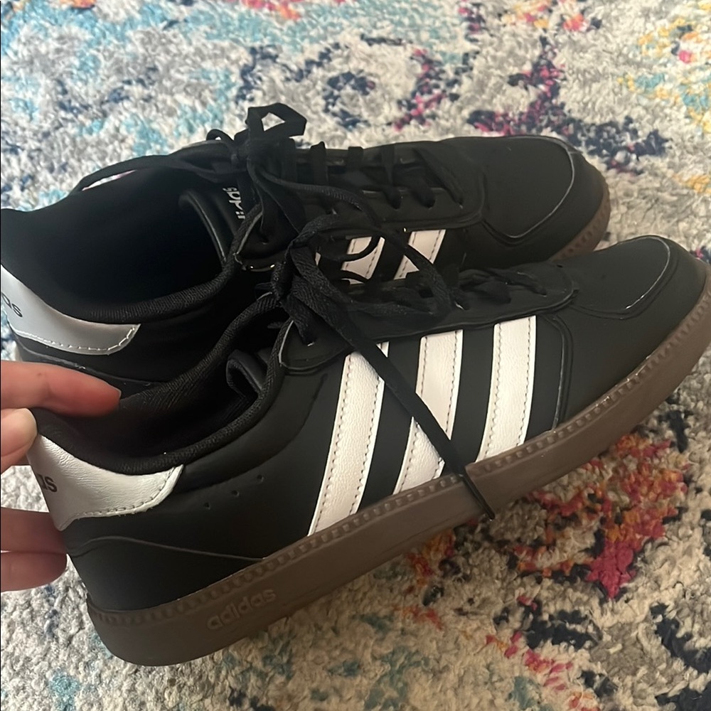 Adidas Black and White Sambas – Cloudfoam PLUS